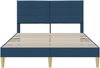 vidaXL Bettrahmen mit Kopfteil Blau 140 x 190 cm Stoff 42027587 Bild 4