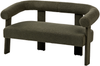 Sofa 2-Sitzer ILBRO Bouclé Dunkelgrün Bild 5