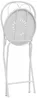 Vente-unique - GUERMANTES Garden dining set Metall Weiß - B 45 cm x H 90 cm x L 41 cm Bild 5