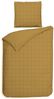 Heckett & Lane Mako-Satin Bettwäsche 135x200 Diamante Amber Gold Wende Karo uni Bild 3