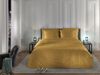 Heckett & Lane Mako-Satin Bettwäsche 135x200 Diamante Amber Gold Wende Karo uni Bild 5