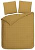 Heckett & Lane Mako-Satin Bettwäsche 135x200 Diamante Amber Gold Wende Karo uni Bild 4