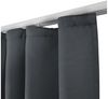 Beautissu Vorhang 2er Set Blackout Vorhang Blickdicht Anthrazit Amelie BK, 140x245cm, Kräuselband Gardine Set mit Universalband für Lange Fenster Bild 3