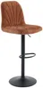Vente-unique - LASANDRIA Barhocker Stoff Rot - B 53,5 cm x H 117 cm96 cm x L 47 cm Bild 4