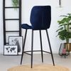Bronx71 Barhocker Samt Toby blau 71 cm - 4er Set Bild 4