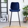 Bronx71 Barhocker Samt Toby blau 71 cm - 4er Set Bild 3