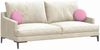 vidaXL Sitzkissen 2 pcs Rosa Ø30 x 13 cm Stoff 42014098 Bild 3
