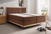 Boxspringbett inkl. Topper 'David' 180x200cm Eiche Stoff braun Bild 2