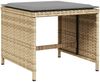 vidaXL Gartenhocker Kissen 4Stk. Beigemischung 41x41x36 cm Poly Rattan 365047 Bild 4