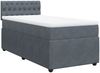 vidaXL Boxspringbett mit Matratze Dunkelgrau 80x200 cm Samt 3287597 Bild 2