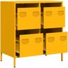 vidaXL Sideboard Senfgelb 68x39x73,5 cm Kaltgewalzter Stahl 851259 Bild 4