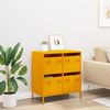 vidaXL Sideboard Senfgelb 68x39x73,5 cm Kaltgewalzter Stahl 851259 Bild 3