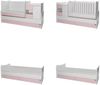 Lorelli Babybett, Jugendbett 3 in 1 Mini Max umbaubar, für 2 Kinder gleichzeitig pink Bild 3