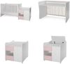 Lorelli Babybett, Jugendbett 3 in 1 Mini Max umbaubar, für 2 Kinder gleichzeitig pink Bild 4