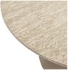 Beistelltisch Oganto Ø45 cm in Travertin-Dekor, Beige Bild 5