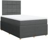 vidaXL Boxspringbett mit Matratze Dunkelgrau 120x200 cm Stoff 3294324 Bild 3