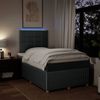 vidaXL Boxspringbett mit Matratze Dunkelgrau 120x200 cm Stoff 3294324 Bild 4