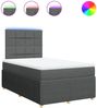 vidaXL Boxspringbett mit Matratze Dunkelgrau 120x200 cm Stoff 3294324 Bild 2