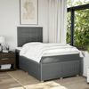 vidaXL Boxspringbett mit Matratze Dunkelgrau 120x200 cm Stoff 3294324 Bild 5