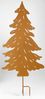 Gartenstecker Tannenbaum, Höhe 107cm, aus Metall im rustikalen Stil, perfekte Garten-Dekoration für Weihnachten, Winter und Advent, stabiler Erdspieß Bild 2