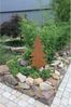 Gartenstecker Tannenbaum, Höhe 107cm, aus Metall im rustikalen Stil, perfekte Garten-Dekoration für Weihnachten, Winter und Advent, stabiler Erdspieß Bild 3