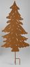 Gartenstecker Tannenbaum, Höhe 107cm, aus Metall im rustikalen Stil, perfekte Garten-Dekoration für Weihnachten, Winter und Advent, stabiler Erdspieß Bild 5