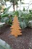 Gartenstecker Tannenbaum, Höhe 107cm, aus Metall im rustikalen Stil, perfekte Garten-Dekoration für Weihnachten, Winter und Advent, stabiler Erdspieß Bild 4