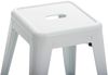 Hocker FULDA 4er Set - 40 x 40 x 46 cm, Metall, Weiß | Küchenhocker Esszimmerhocker Stapelhocker Bild 3