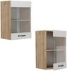 Küchenglasschrank R-Line Weiß Landhaus 40 cm Vicco Bild 5