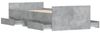 vidaXL Bettgestell mit Kopf- und Fußteil Betongrau, 100x200 cm Bild 5