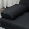 Schlafsofa Bett Sofa 181 cm Breit Skandinavisches Design Verstellbare Lehne & Klapptisch Massivholzfüße Bild 5