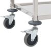 vidaXL 4-Stufiger Servierwagen 107 x 55 x 125 cm Edelstahl 50916 Bild 5
