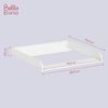 Bellabino 'Oti' Wickelaufsatz für IKEA Kommode Malm, Hemnes, Nordli, weiß, 10 x 74 x 80 cm Bild 5