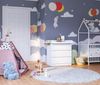 Bellabino 'Oti' Wickelaufsatz für IKEA Kommode Malm, Hemnes, Nordli, weiß, 10 x 74 x 80 cm Bild 2