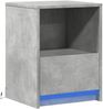 vidaXL Nachttisch mit LED-Leuchten Betongrau Holzwerkstoff 852025 Bild 3