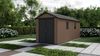Dmora Gartenhaus Kincardine, Gartenhütte, Gartenhaus, Werkzeugschuppen, 230x539 h246 cm, Braun Bild 2