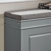 SoBuy FSR82-L-HG Schuhbank, MDF, Lackiert, Grau, 75 x 51 x 24 cm Bild 4