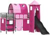 vidaXL Kinderloftbett Uni Schwarz und Pink 90 x 190 cm Metall 42020887 Bild 2