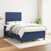 vidaXL Boxspringbett mit Matratze Blau 120x190 cm Stoff 3269880 Bild 3