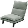 ML-DESIGN Loungesessel Bodenstuhl Bodensessel gepolstert mit Verstellbarer Rückenlehne, Sessel grau/grün aus Leinen stabilem Stahlgestell Boden Relaxsessel Bild 4