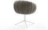 Drehstuhl Jada-Flex Bouclé Soft Schlamm Fußkreuz Weiß 360° drehbar Wippfunktion Taschenfederkern Bild 5