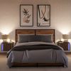 vidaXL Wand-Nachttische mit LED-Leuchten 2 Stk. Braun Eichen-Optik 852102 Bild 5