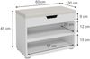 Schuhbank Rolfe Weiß 60 x 45 cm Vicco Bild 3