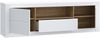 Lowboard >LEFKADAS< 2 Türen, 1 Schub, Weiss/Mauvella Eiche Dekor - 195,4x61,6x41,4cm BxHxT Bild 5