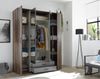 Kleiderschrank >Cilli< in Old Style - 159x197x54cm (BxHxT) Bild 3