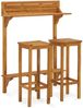 vidaXL 3-tlg. Balkon-Bar-Set Massivholz Akazie 310254 Bild 2