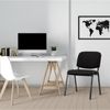 Besucherstuhl ZAGREB - Stoff Schwarz 53x53x83 cm | Besucherstühle Konferenzstuhl Wartezimmerstuhl Bürostühle Bürostuhl Konferenzraum Wartezimmer Bild 3