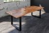 Esstisch Baumkante Massiv Mango naturfarben 280 x 100 schwarz U-Gestell DORA 83795387 Bild 2