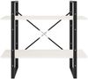 vidaXL Bücherregal 2 Böden Weiß 80x30x70 cm Massivholz Kiefer 806453 Bild 5