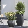 Scheurich Lineo 40, Pflanzgefäß/Blumentopf/Pflanzkübel, rund, aus Kunststoff Farbe: Schwarz-Granit, 39 cm Durchmesser, 32,7 cm hoch, 28 l Vol. Bild 3